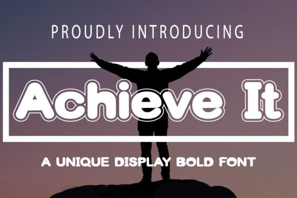 Achieve It: The Fun Display Font for Bold Creations