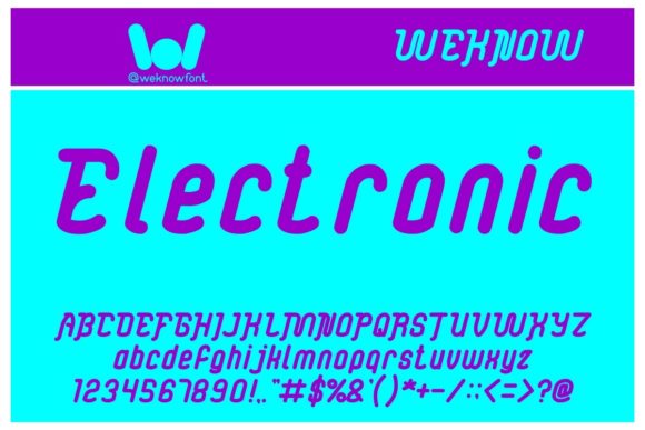 Electronic: The Display Font That Brings Your Creative Projects to Life