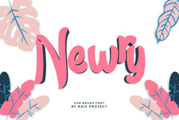 Newry: The Brushed Display Font That Transforms Everyday Creations