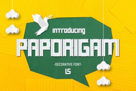 Paporigam: A Bold Display Font for Creative Projects