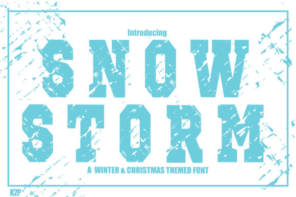 Snow Storm: The Bold Font for Winter Creativity