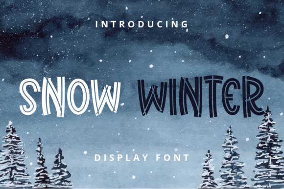 Snow Winter: The Playful Thick Lettered Display Font for Creative Projects