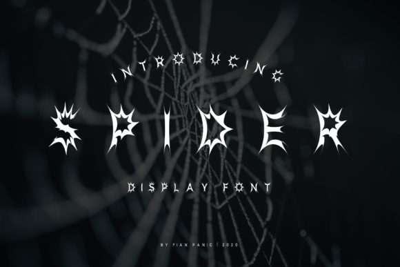 Spider: The Spooky Display Font for Bold Halloween Designs