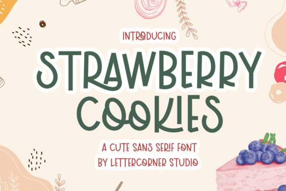 Strawberry Cookies: A Playful Display Font for Authentic Engagement