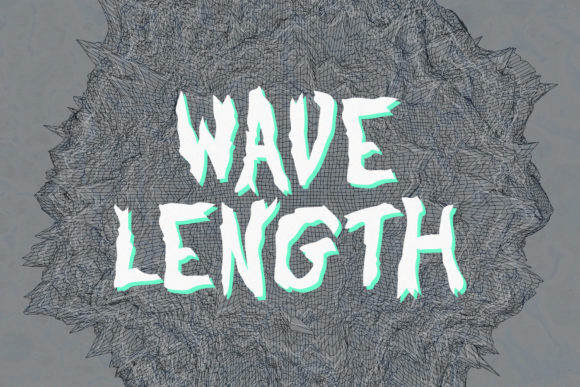 Wavelength: The Rough Textured Display Font for Bold Designs